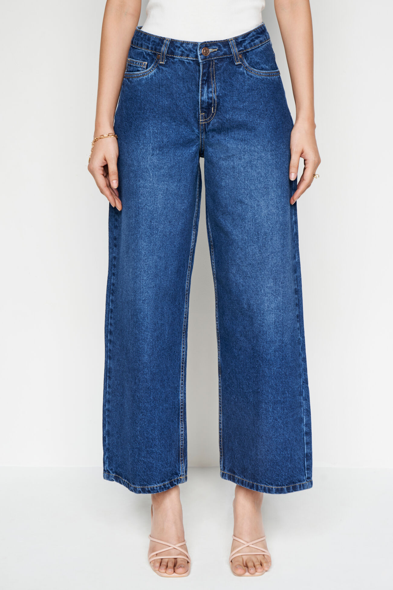 The Wide-Leg Denim, Midnight Blue, image 1